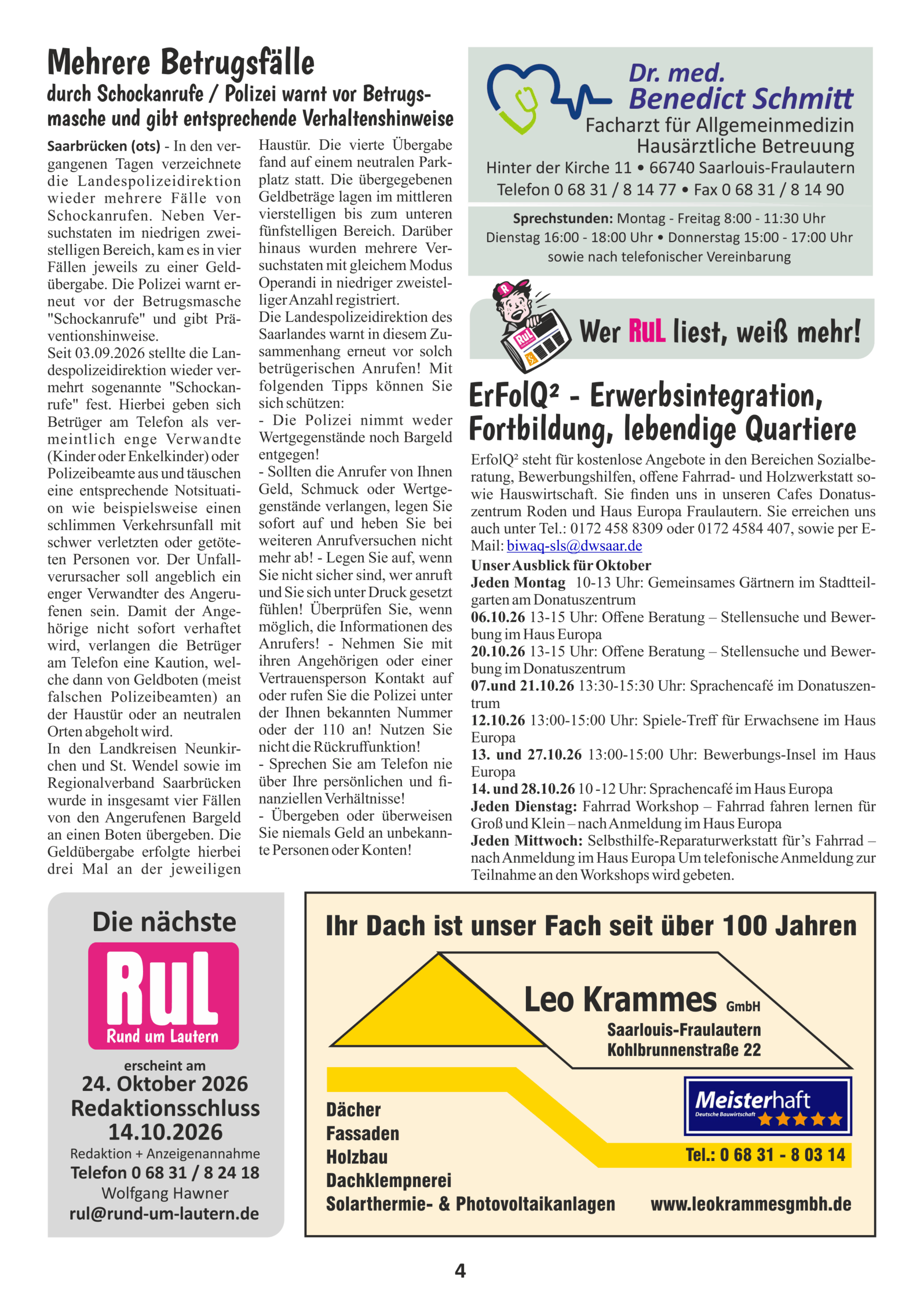 RuL Nr. 239, September 2026 – Seite 4